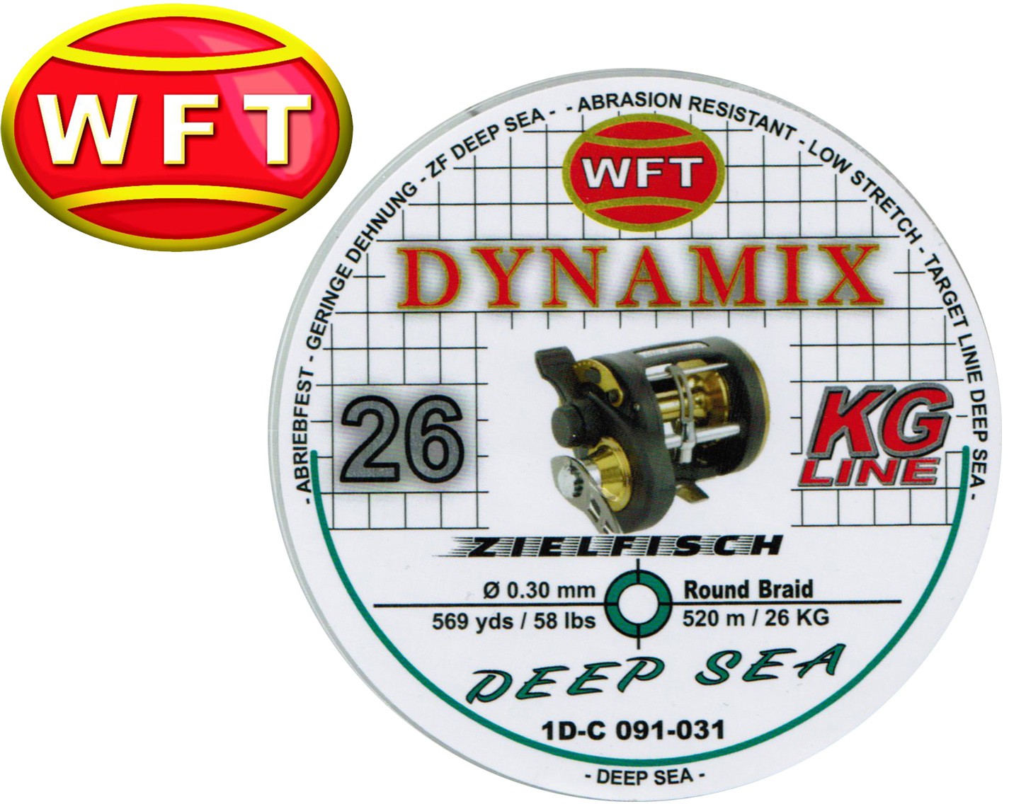 WFT Schnur Round Dynamix Deep Sea Grün Geflochtene